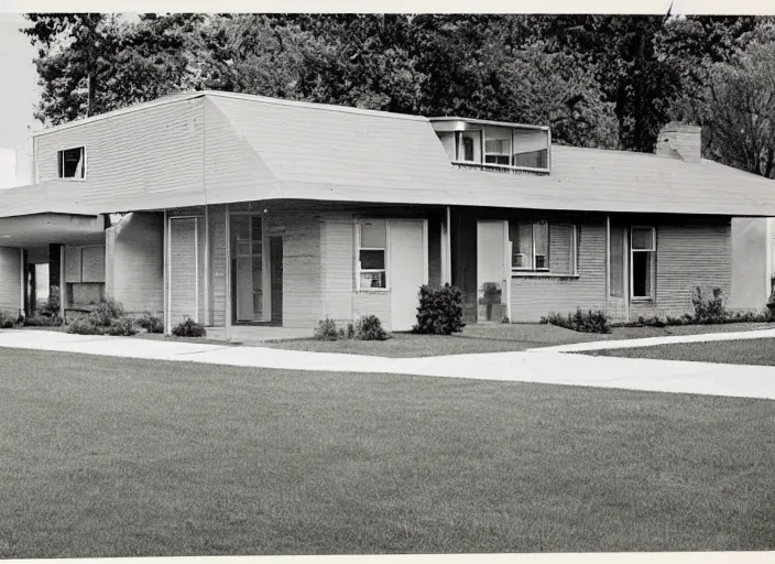 Image similar to an average house in the suburbs from the 1960’s