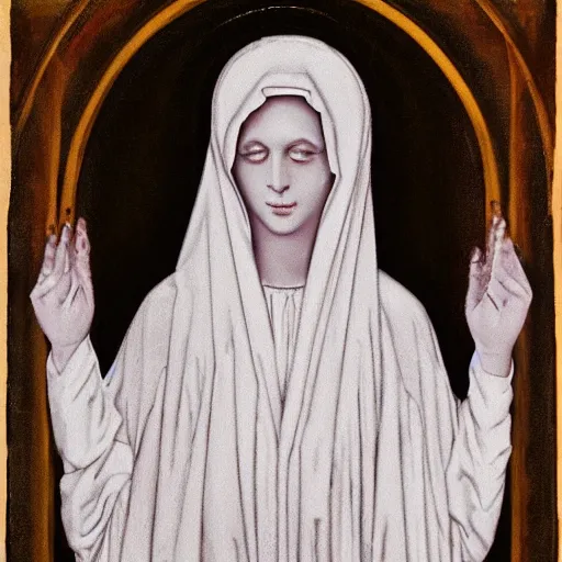 Image similar to veiled virgin