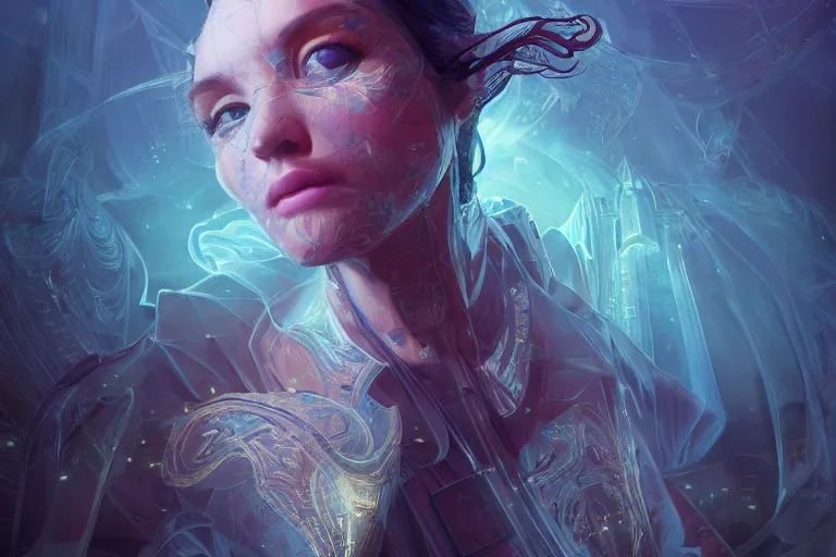 Image similar to portrait isometric drawing, Ghost of Kiev, rapture, intricate, epic lighting, cinematic composition, hyper realistic, 8k resolution, unreal engine 5, by Artgerm, tooth wu, dan mumford, beeple, wlop, rossdraws, James Jean, Andrei Riabovitchev, Marc Simonetti, yoshitaka Amano, Artstation