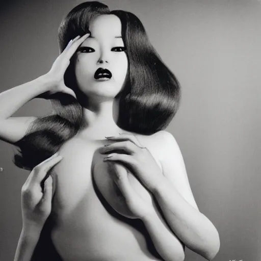 Prompt: a beautiful Jessica rabbit portrait by nobuyoshi araki