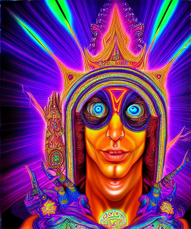 Image similar to psychedelic dmt deity fantasy art superhero digital painting photorealistic