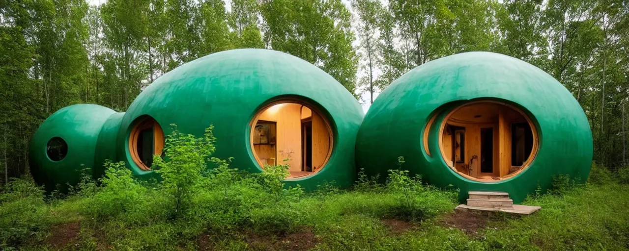 Prompt: spectacular green dome house by kristoffer tejlgaard, earthship, optimus sun orientation, north hemisphere,