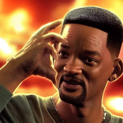 Image similar to Will Smith playing as blade Digital art 4K detail