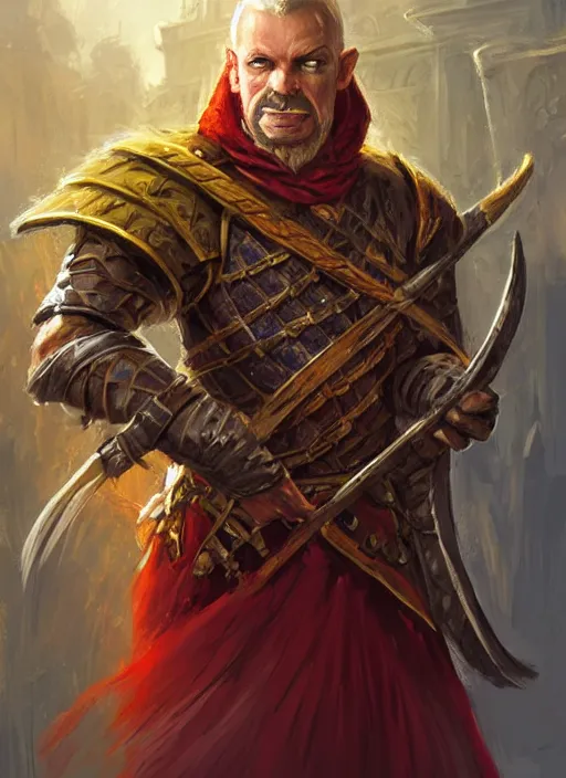 Image similar to royal guard, dndbeyond, bright, colourful, realistic, dnd character portrait, full body, pathfinder, pinterest, art by ralph horsley, dnd, rpg, lotr game design fanart by concept art, behance hd, artstation, deviantart, hdr render in unreal engine 5