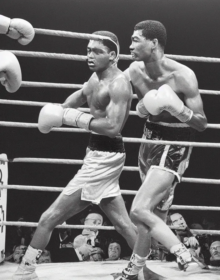 Image similar to Legendary Boxer famous boxing match taken Knock Out by award winning photographer Art Print by Neil Leifer