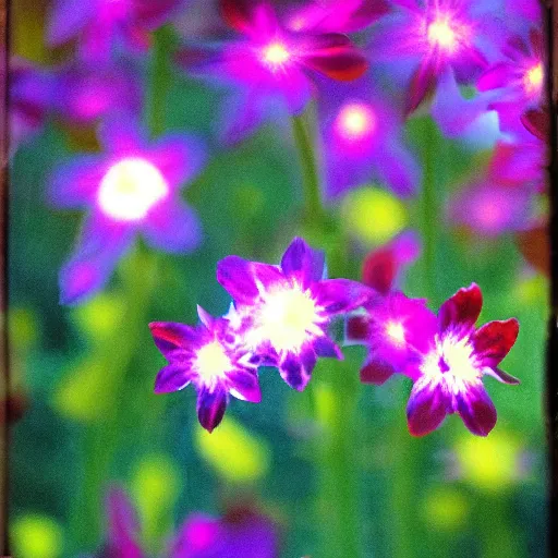 Image similar to luminescent flowers