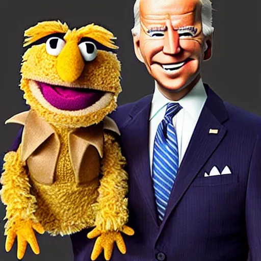 Image similar to Joe Biden as a Muppet 4k