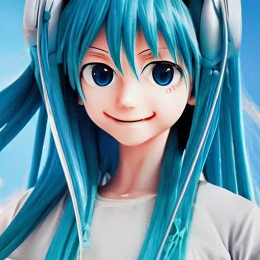 Prompt: a still of Hatsune Miku in Ocean’s Eleven (2001)