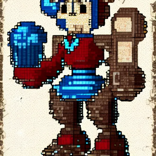 Image similar to megaman steampunk spritesheet