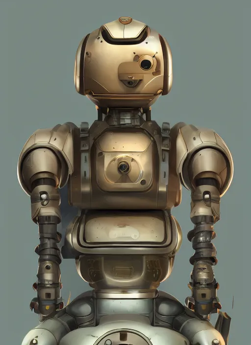 Image similar to steampuk robot portrait, trending in artstation, cinematic lighting, studio quality, smooth render, unreal engine 5 rendered, octane rendered, art style by klimt and nixeu and ian sprigger and wlop and krenz cushart.