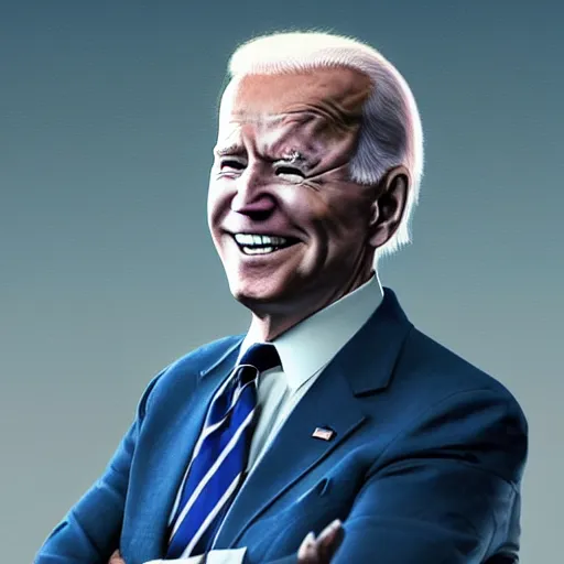 Prompt: President Joe Biden. Magic energy aura. Fantasy concept art. Best of ArtStation.