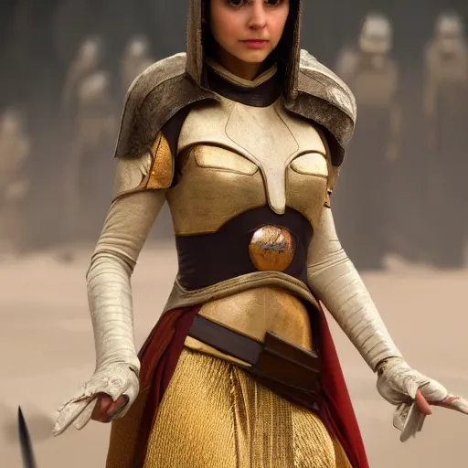 Image similar to victoria justice as princess padme in star wars episode 3, 8 k resolution, cinematic lighting, anatomically correct