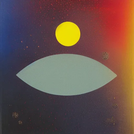 Prompt: luke on tatooine, theosophy, 🌌 minimalist abstract painting by hannah af klint ( 1 9 0 6 ), felipe pantone, tezuka osamu, kaws, hassan massoudy, arabic calligraphy annotation, divine symmetry