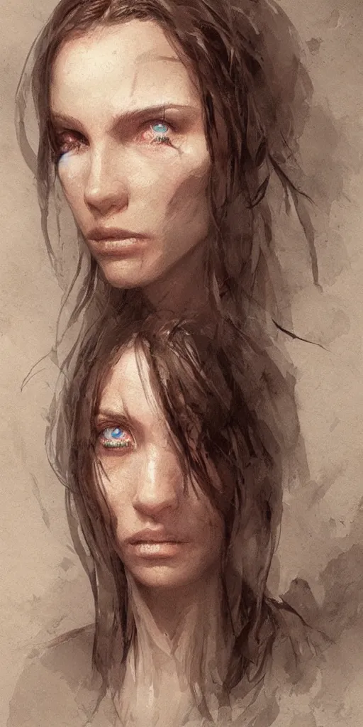 Prompt: portrait of a young witch, true anatomy, detailed face, highly detailed, by greg rutkowski