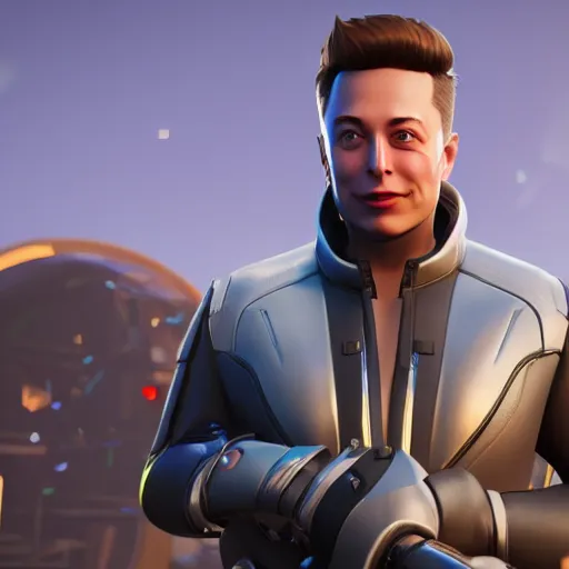 Elon Musk Fortnite Skin, Unreal Engine, 4k, | Stable Diffusion