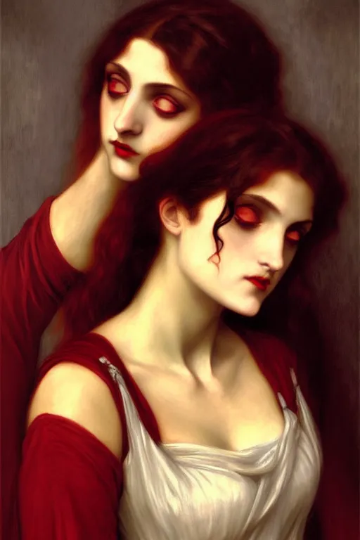 Prompt: spain vampire, painting by rossetti bouguereau, detailed art, artstation