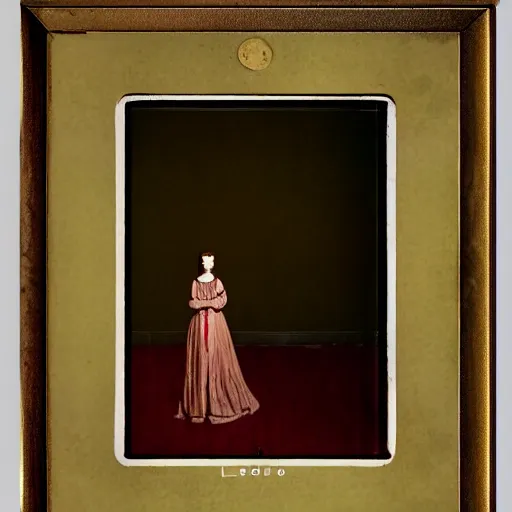 Prompt: an elegant girl in a liminal abandoned room, red and gold, old polaroid by goya, by leonardo, digital painting, jugendstil, art noveau, strong lights, flat colors, pastel colors, octane render, 8 k