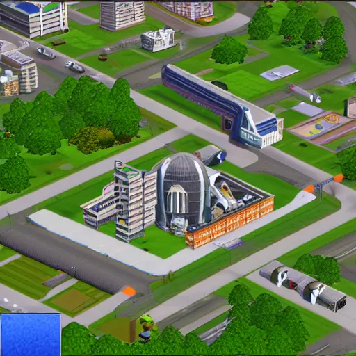 Image similar to isometric view of london in the sims 2 0 0 0 game screenshot