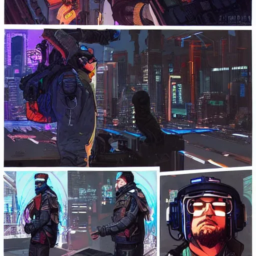 Image similar to ivan. Apex legends cyberpunk hacker. Concept art by James Gurney and Mœbius.