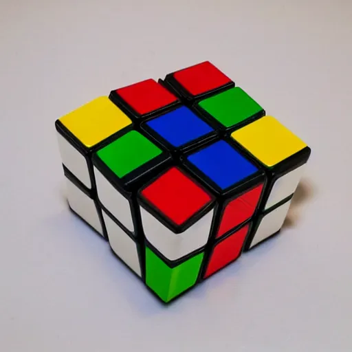 Prompt: a rubik's cube made of melting wax