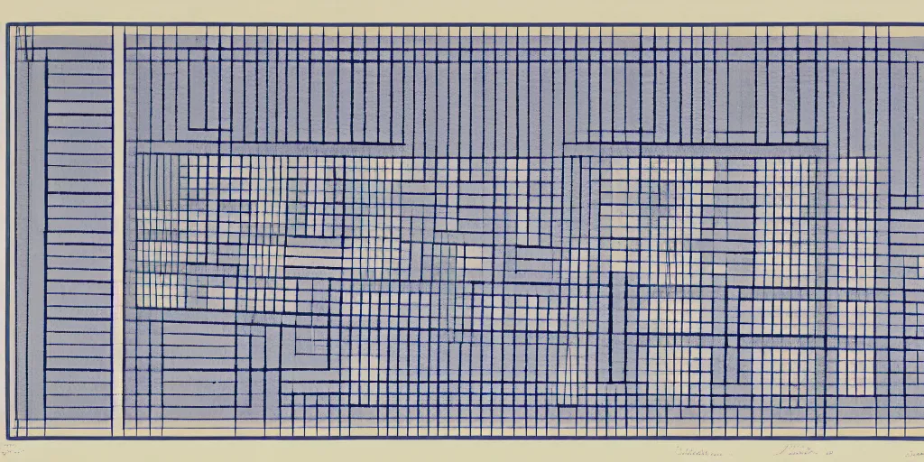 Image similar to blueprint for a woman's skeleton, josef albers