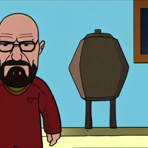 Image similar to Walter white in regular show