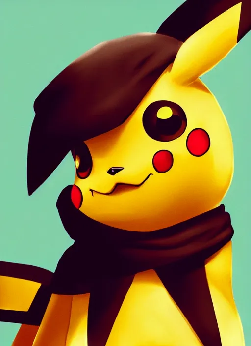 Prompt: a portrait of a pikachu as a girl, high - contrast, intricate, elegant, highly detailed, digital painting, artstation, concept art, smooth, sharp focus, illustration