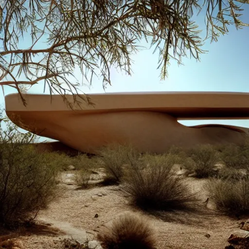 Image similar to biophilia architecture in the desert