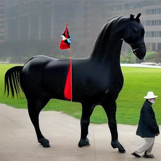 Image similar to chinese president horse