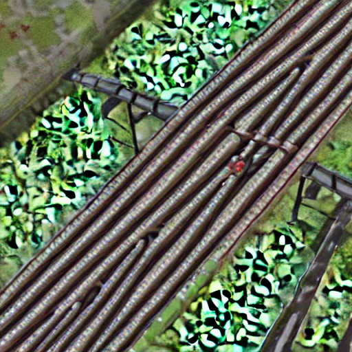 Image similar to top view of transport tycoon, photorealistic,