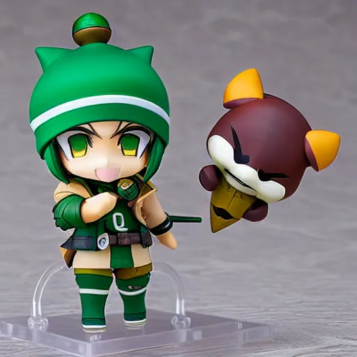 Image similar to teemo league of legends, an anime nendoroid of teemo, figurine, detailed product photo