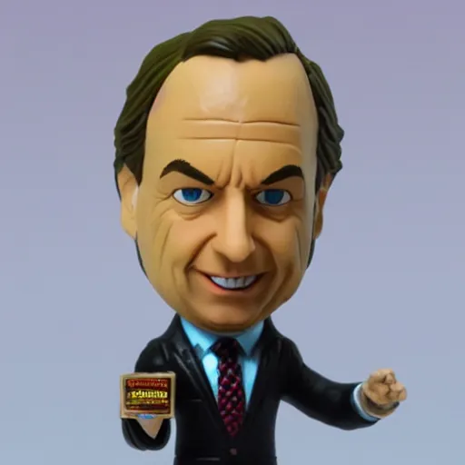 Prompt: saul goodman bobble head