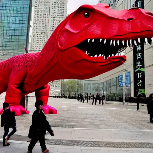 Image similar to communist dinosaur, china, social credit