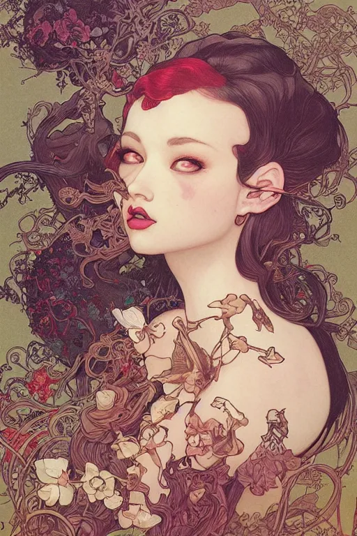 Prompt: by james jean, by mark ryden, by ross tran, by mucha, by greg rutkowksi
