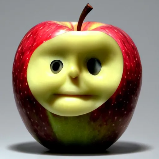 Image similar to an apple shaped like a young christina applegate