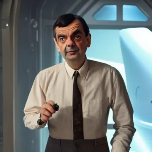 Prompt: mr bean in the expanse