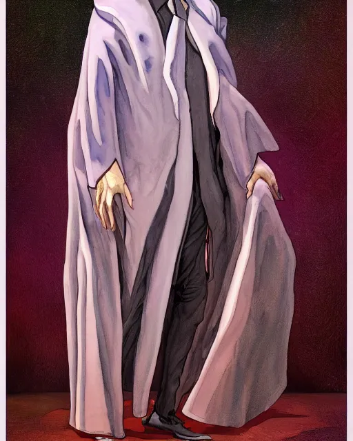 Prompt: a oil / watercolor painting full body character portrait of a psychology blasphemer in the style of moebius in the style of leonard boyarsky trending on artstation deviantart pinterest detailed realistic hd 8 k high resolution
