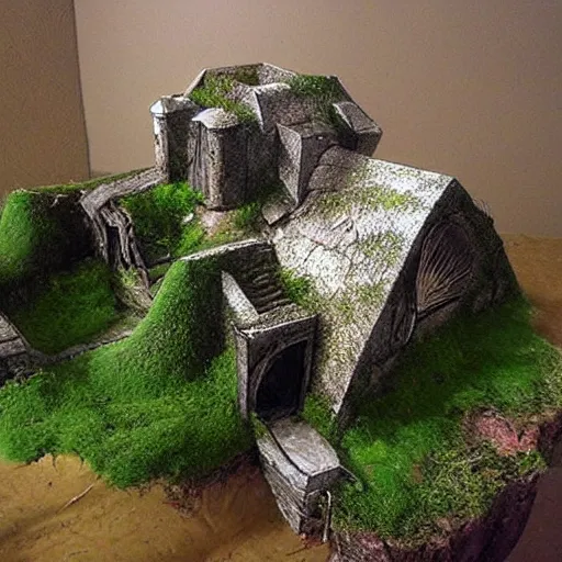 Image similar to fungal building, realistic, detailed,