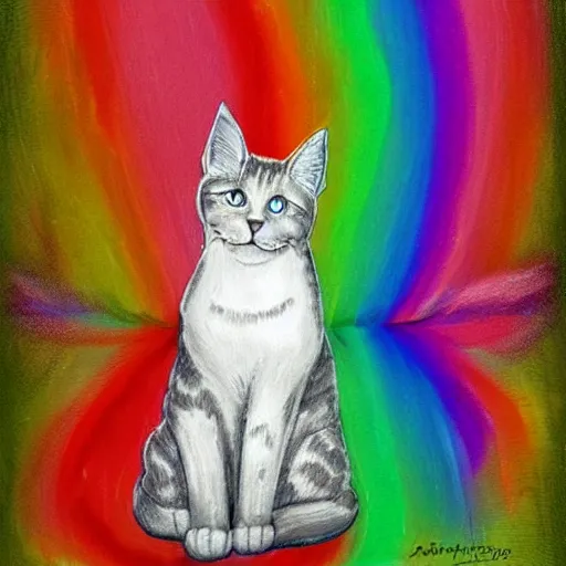 Image similar to rainbow cat