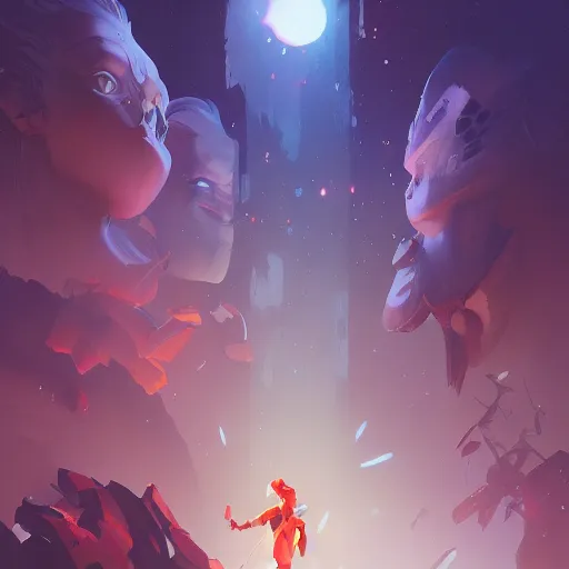 Image similar to hero world close encounters of the third kind, behance hd by jesper ejsing, by rhads, makoto shinkai and lois van baarle, ilya kuvshinov, rossdraws global illumination