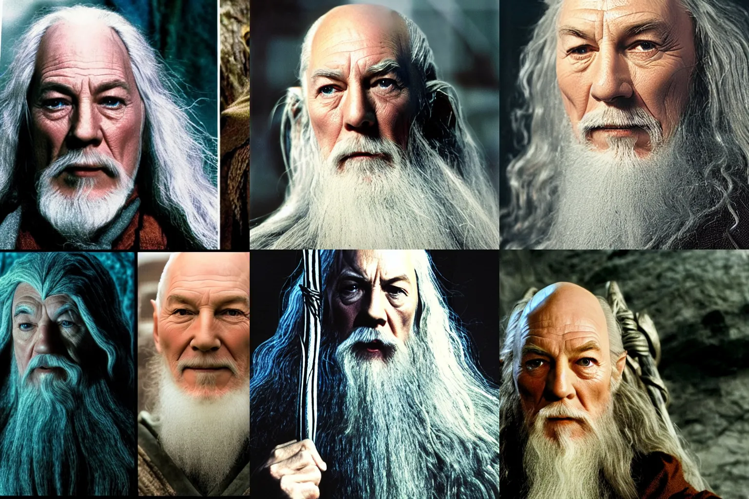 Prompt: photo of Lord of the Rings Gandalf | Gandalf Patrick Stewart