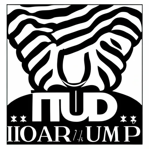 Image similar to a symbol ( icon ) for donald trump, by gaphic designer herb lubalin