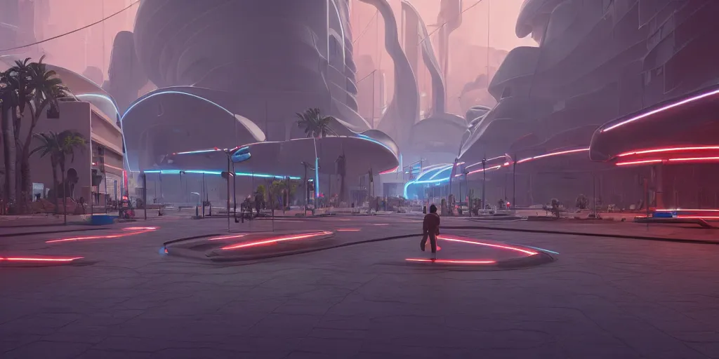 Image similar to a futuristic traditional mexican colony, no people on the streets, blade runner 2 0 4 9 city architecture, cyberpunk mexican futuristic colonial architecture, spacex starship rocket launch site, environmental lighting, stormy weather, ray tracing, people walking on street, amazing view, highly detailed, heavy traffic, neon shops, octane render, unreal engine 5, 4 k