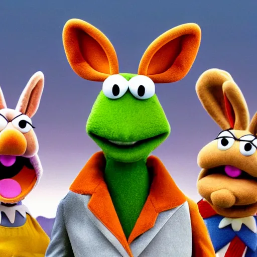 Prompt: [ bugs bunny ] as [ a muppet ], muppet! art style, trending on [ cgsociety ]!, artstation contest winner, [ 4 k ], intricate, [ portrait ]!