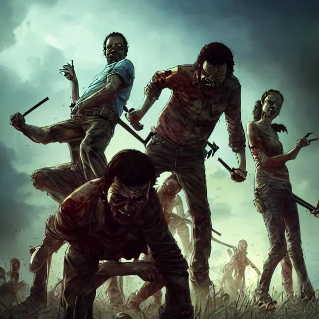 Prompt: the walking dead game stanley artgerm lau, wlop, rossdraws, frank frazetta, andrei riabovitchev, marc simonetti