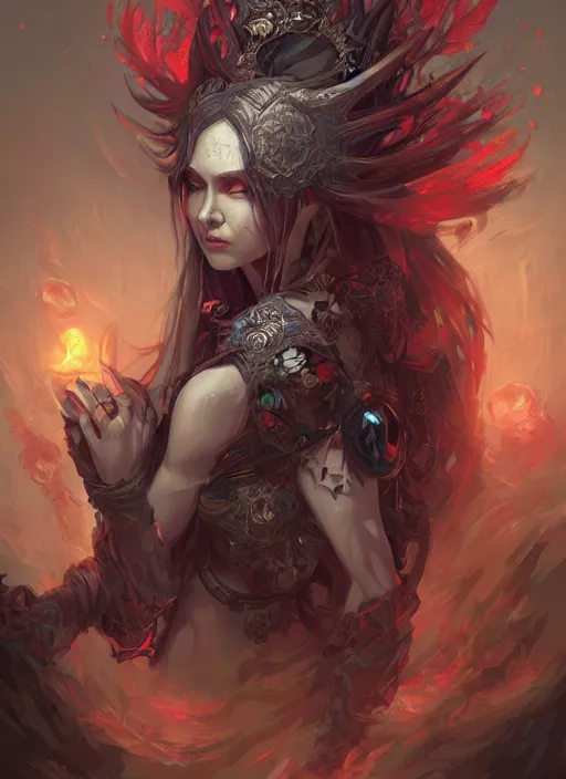 Prompt: fineart illustration of the necromancer, illustrsted by ross tran, hyper detailed, fantasy surrealism, crisp