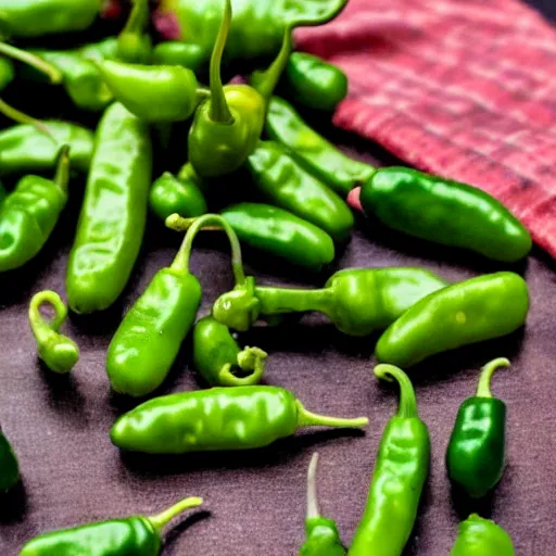 Prompt: A bunch of Tiny jalapenos peppers with tiny legs and arms carrying big white signs protesting on a countertop