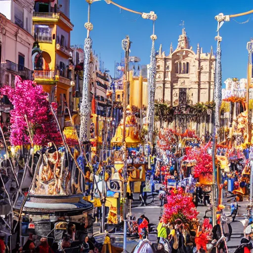 Image similar to Fallas of Valencia.