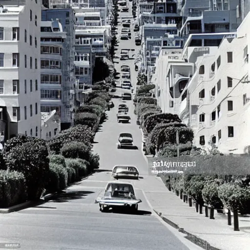 Image similar to San Francisco's Lombard Street In 1975