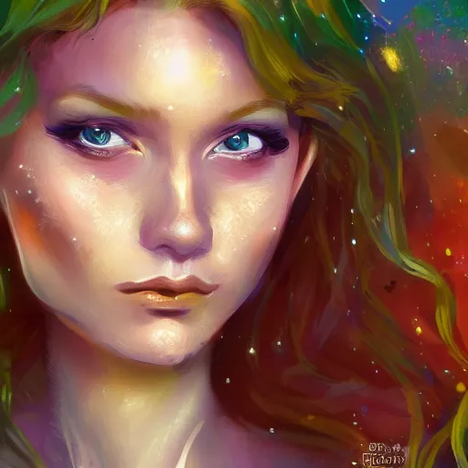 Image similar to tom holland elven fairy, golden details, impressionist gouache digital art style, hd, vivid, trending on artstation